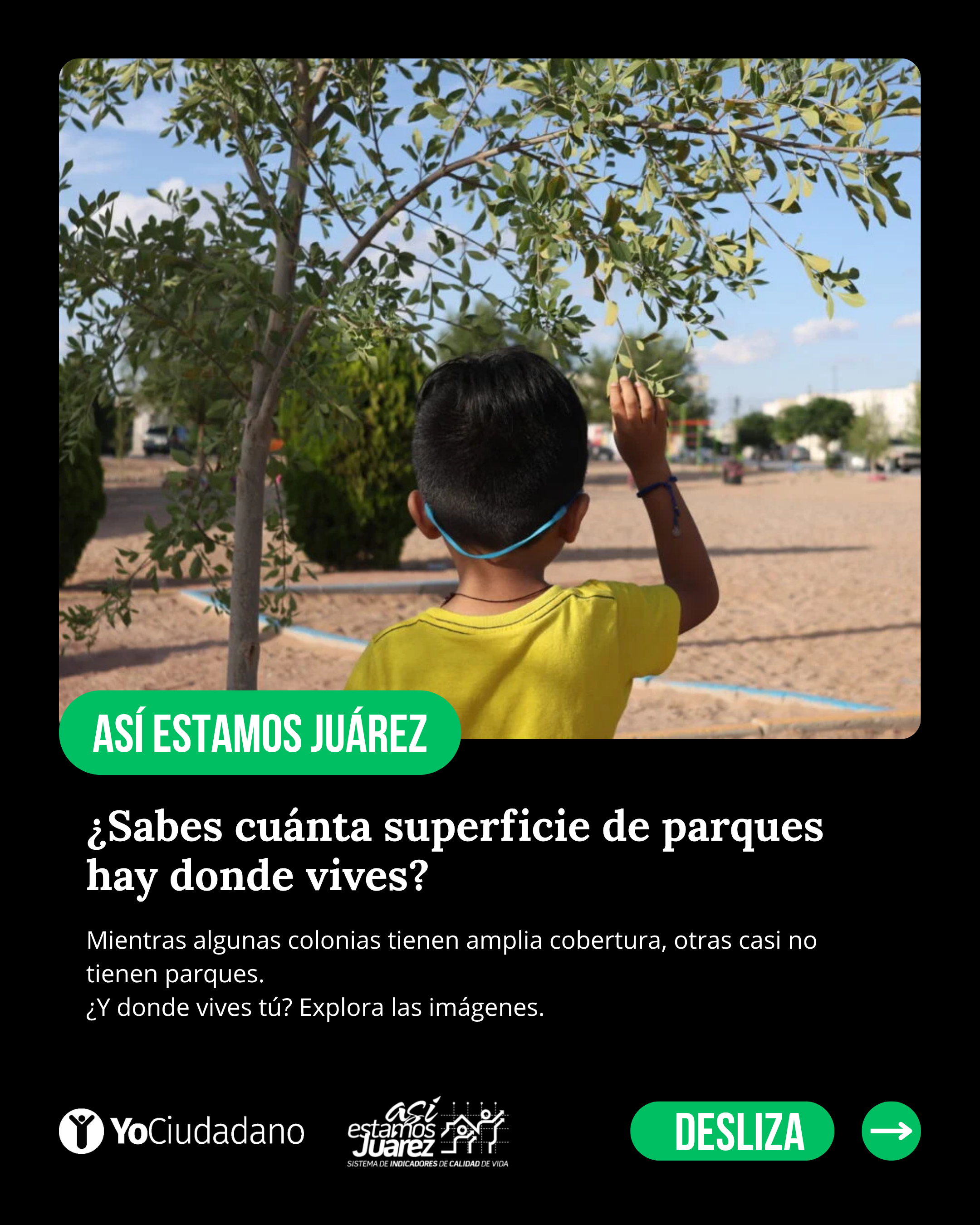¿Sabes cuánta superficie de parques hay donde vives? (1 de 4)